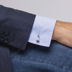 Alex Jona Chess Queen Sterling Silver Cufflinks