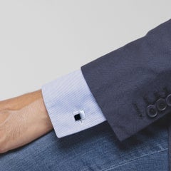Alex Jona Convex Silver Cufflinks