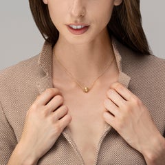 Alex Jona Diamond Slice Bead 18 Karat Yellow Gold Necklace