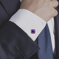 Manschettenknöpfe aus Sterlingsilber mit Emaille von Jona