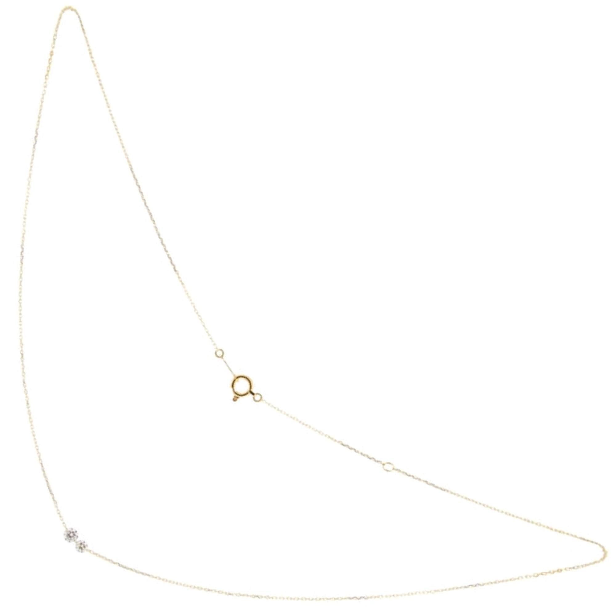 Round Cut Alex Jona Floating White Diamond 18 Karat Yellow Gold Necklace For Sale