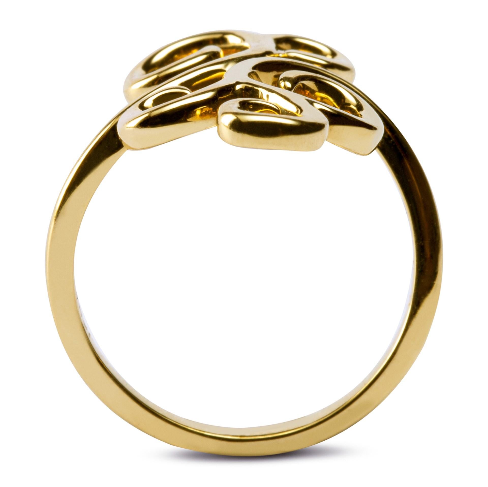 Alex Jona Ghirigori Swirl 18 Karat Gold Ring In New Condition For Sale In Torino, IT