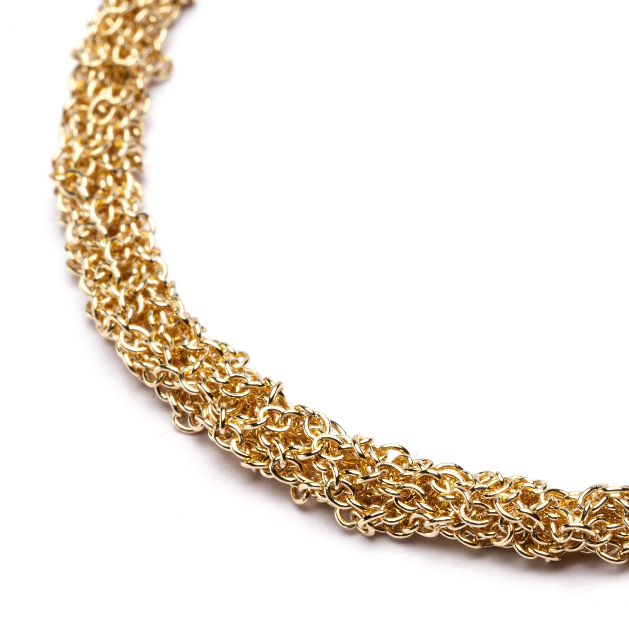 923 italy gold necklace
