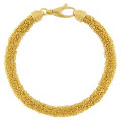 Alex Jona Gold-Plate Sterling Silver Woven Chain Bracelet