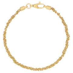 Alex Jona Gold-Plate Sterling Silver Woven Chain Bracelet