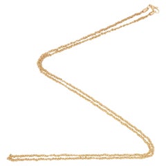 Alex Jona - Collana con catena intrecciata in argento 925 placcata in oro