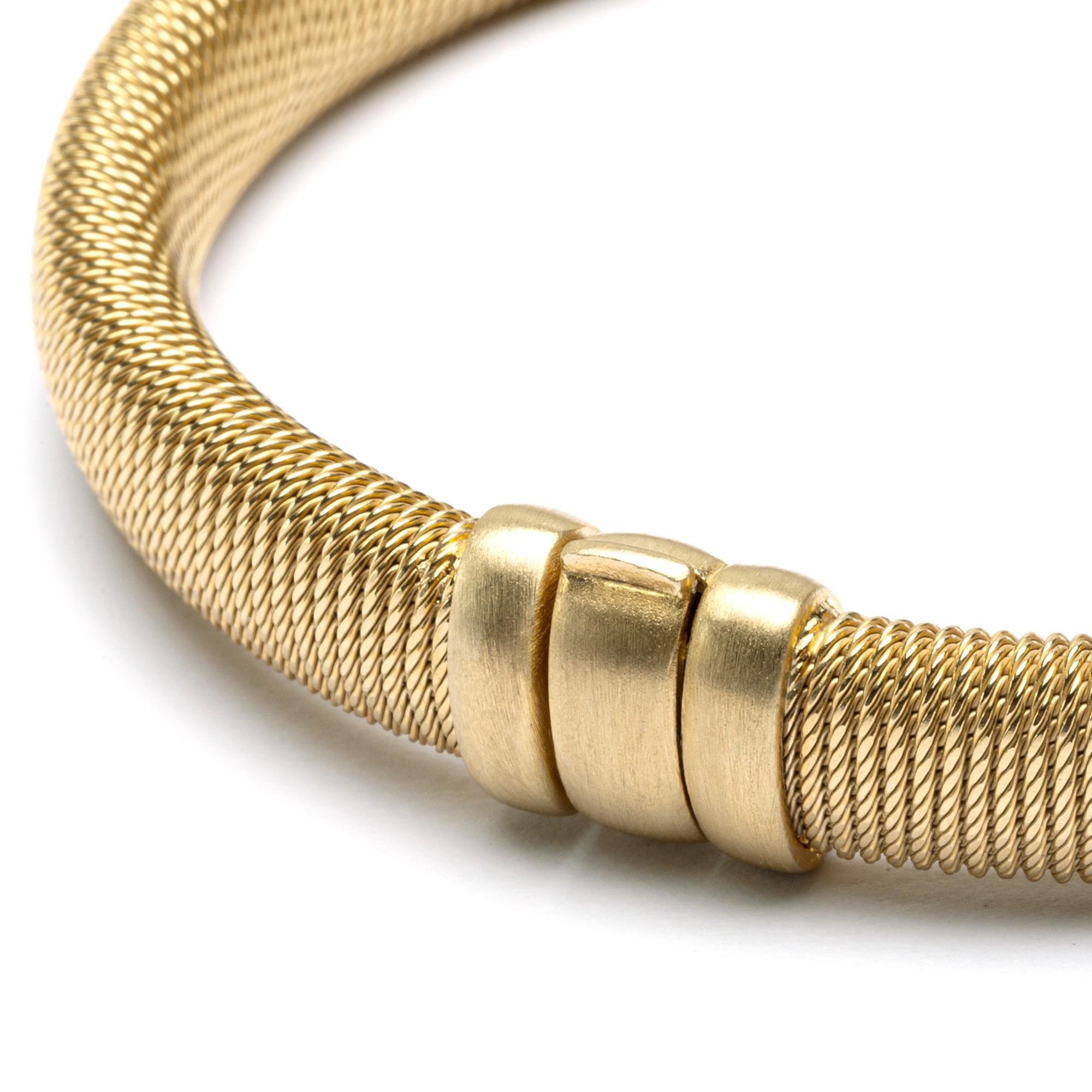 Women's Alex Jona Gold-Plated Sterling Silver Bangle Bracelet For Sale