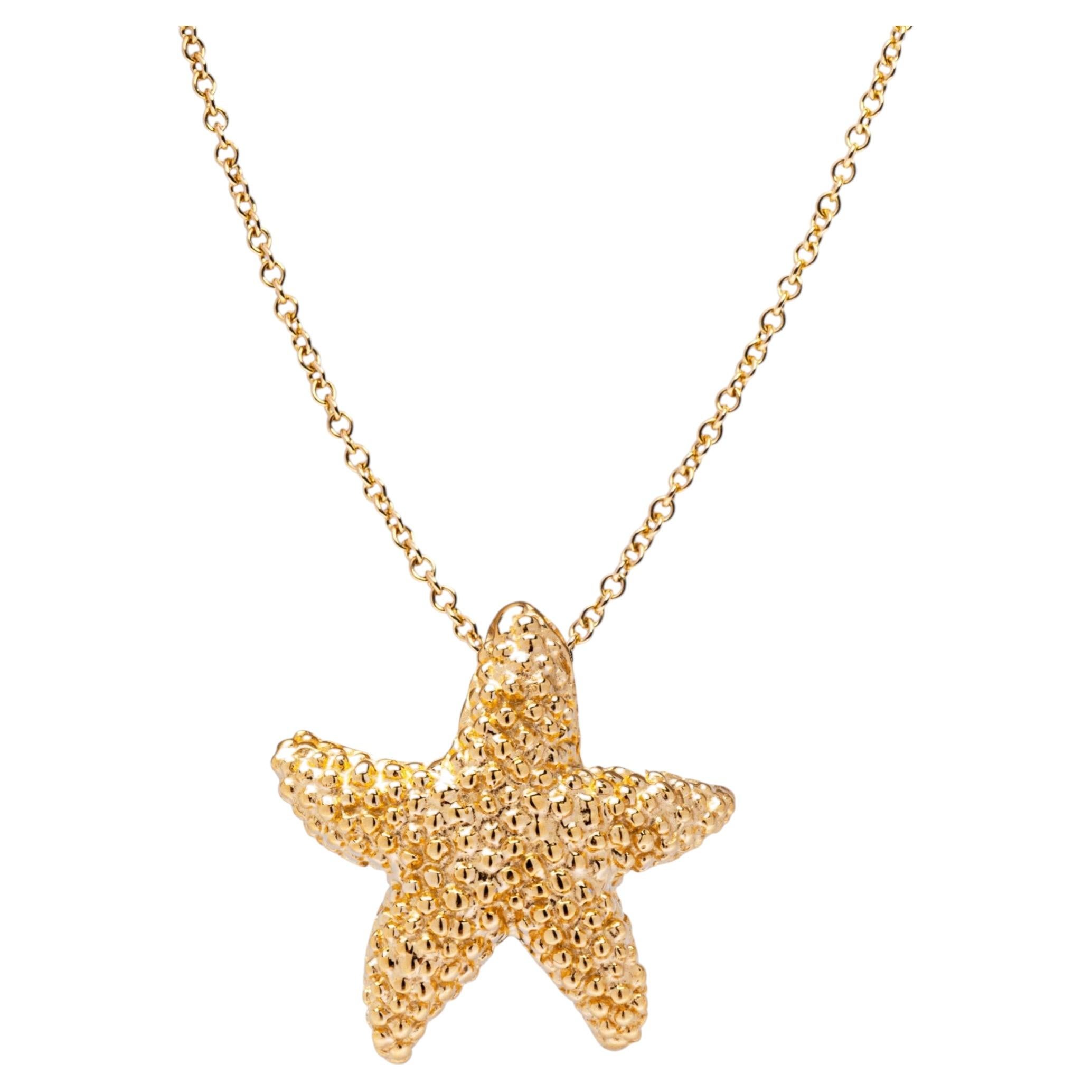 Alex Jona Gold-Plated Sterling Silver Starfish Pendant Necklace