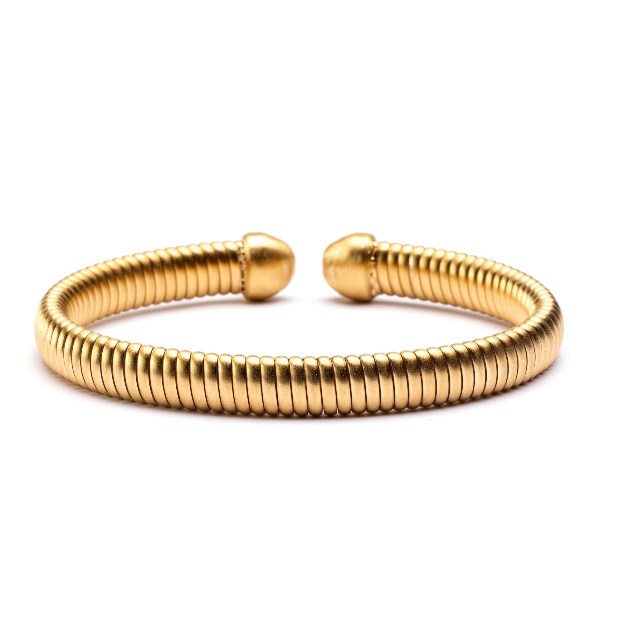 Bracciale Tubogas in argento placcato oro di Alex Jona In condizioni Nuovo in vendita a Lugano, CH