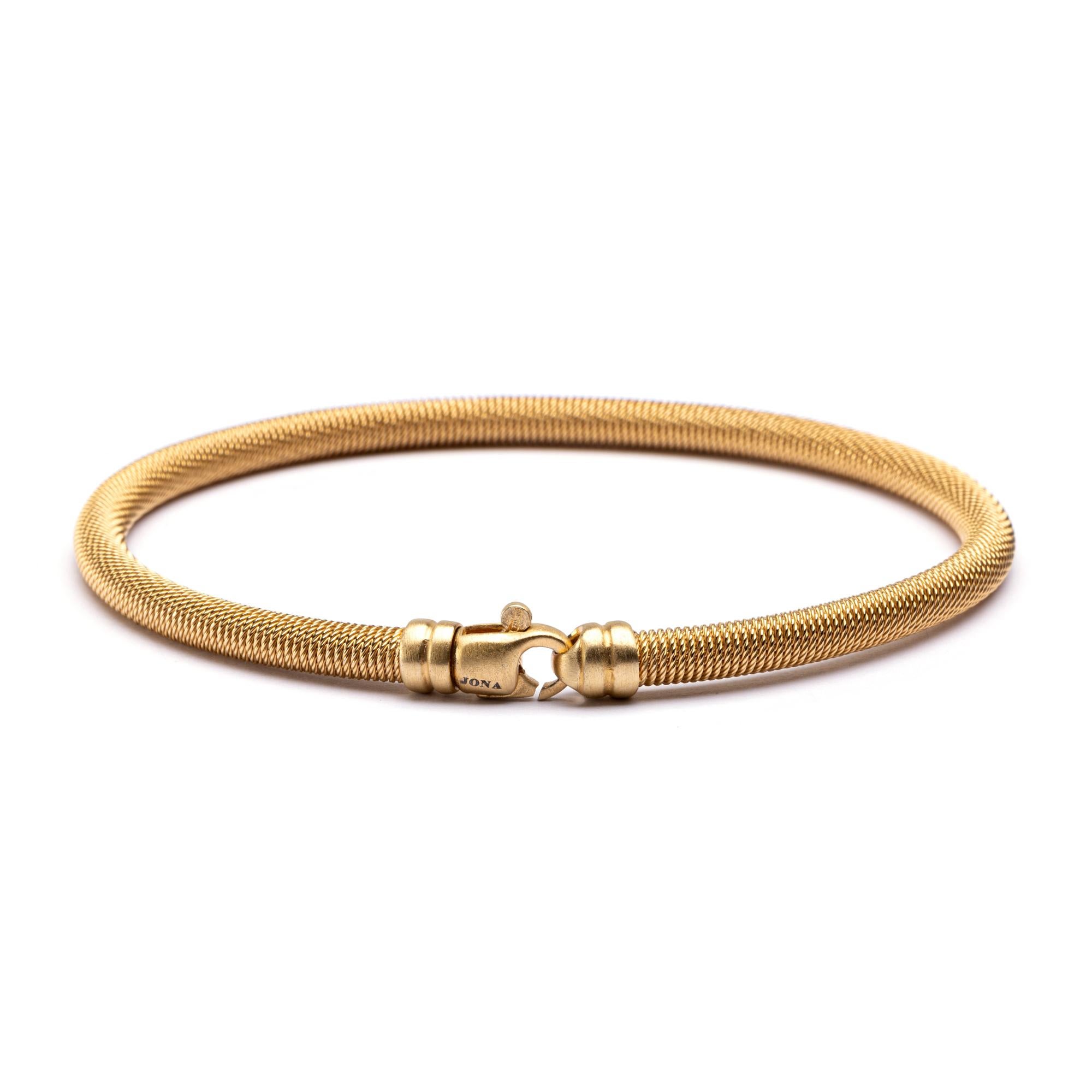 gold plated sterling silver bangle bracelet