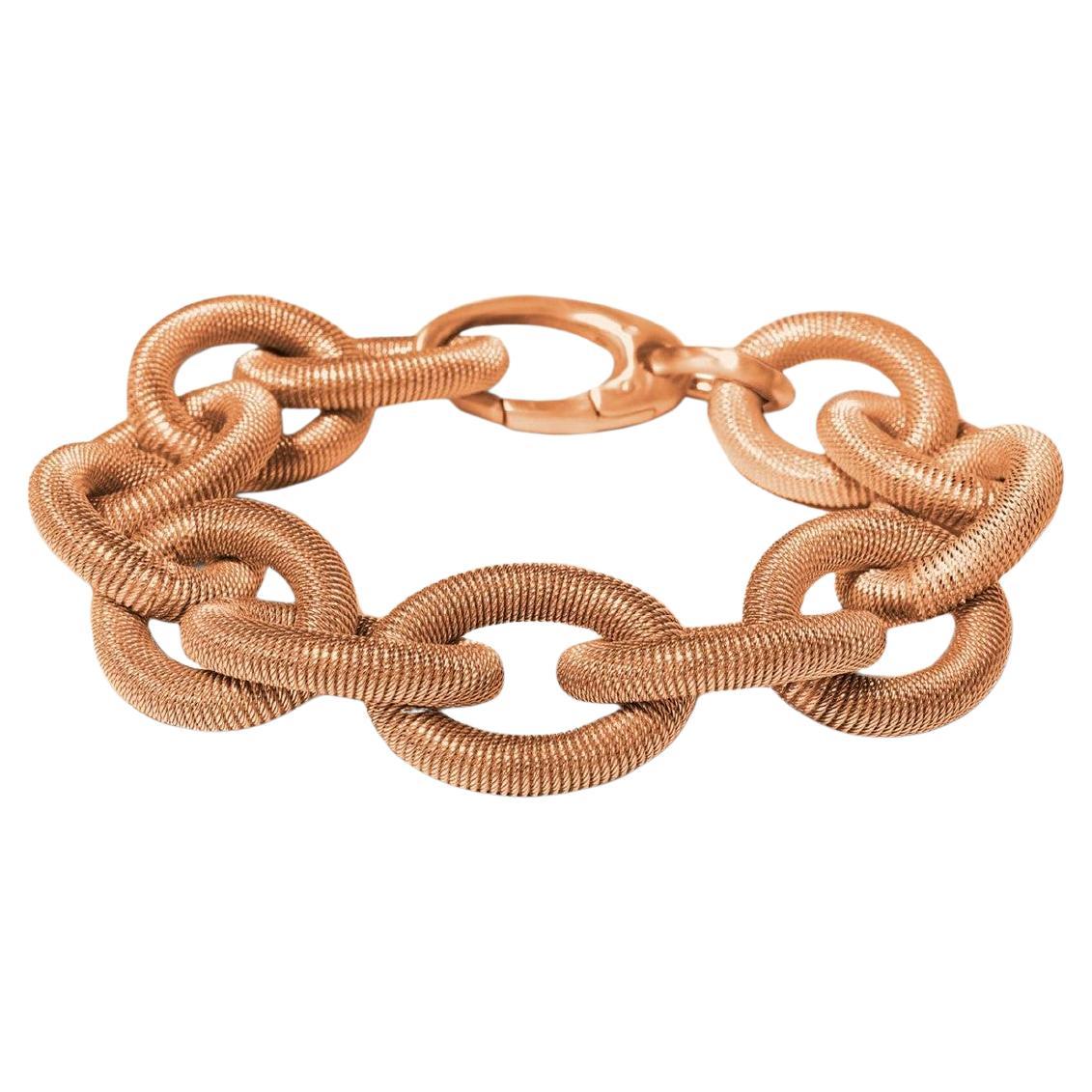 Alex Jona Bracciale a catena a fili intrecciati in argento placcato oro in vendita 2