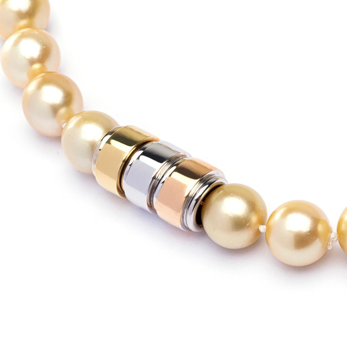 Women's Alex Jona Golden South Sea Pearl Necklace For Sale