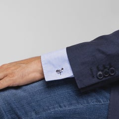 Alex Jona Golf-Club Sterling Silver Cufflinks