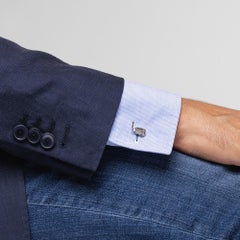 Alex Jona Golf-Club Sterling Silver Cufflinks