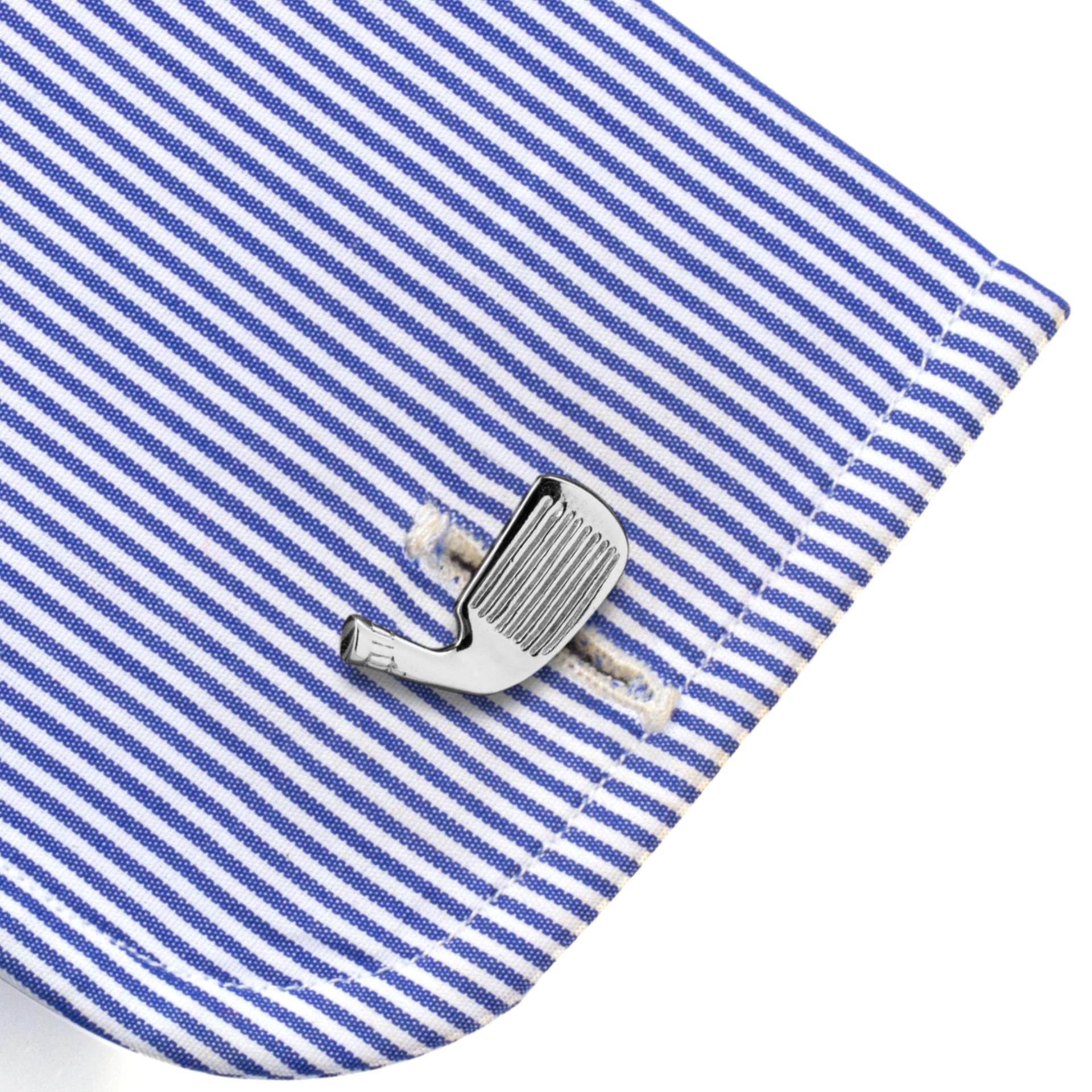Alex Jona Golf-Club Sterling Silver Cufflinks In New Condition For Sale In Lugano, CH