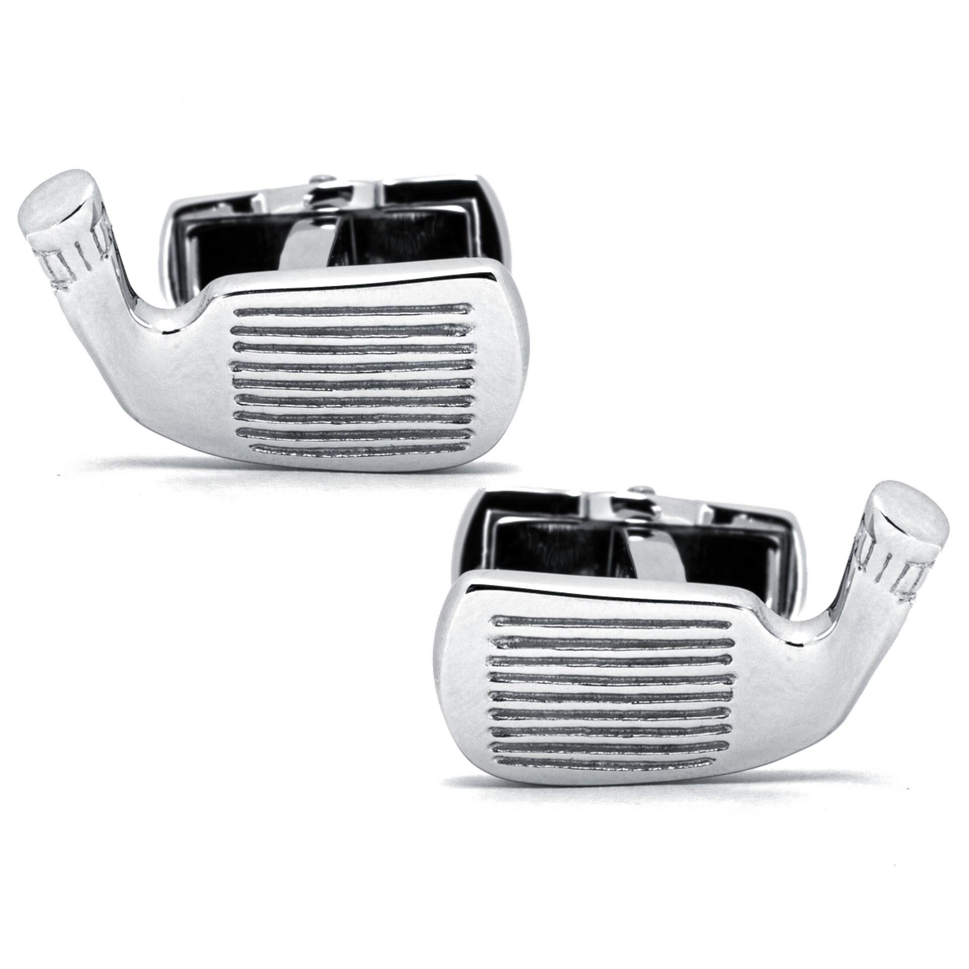 Alex Jona Golf-Club Sterling Silver Cufflinks