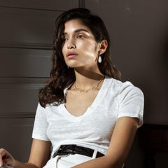 Alex Jona Ivy Brown Diamond 18 Karat Yellow Gold Chain Necklace