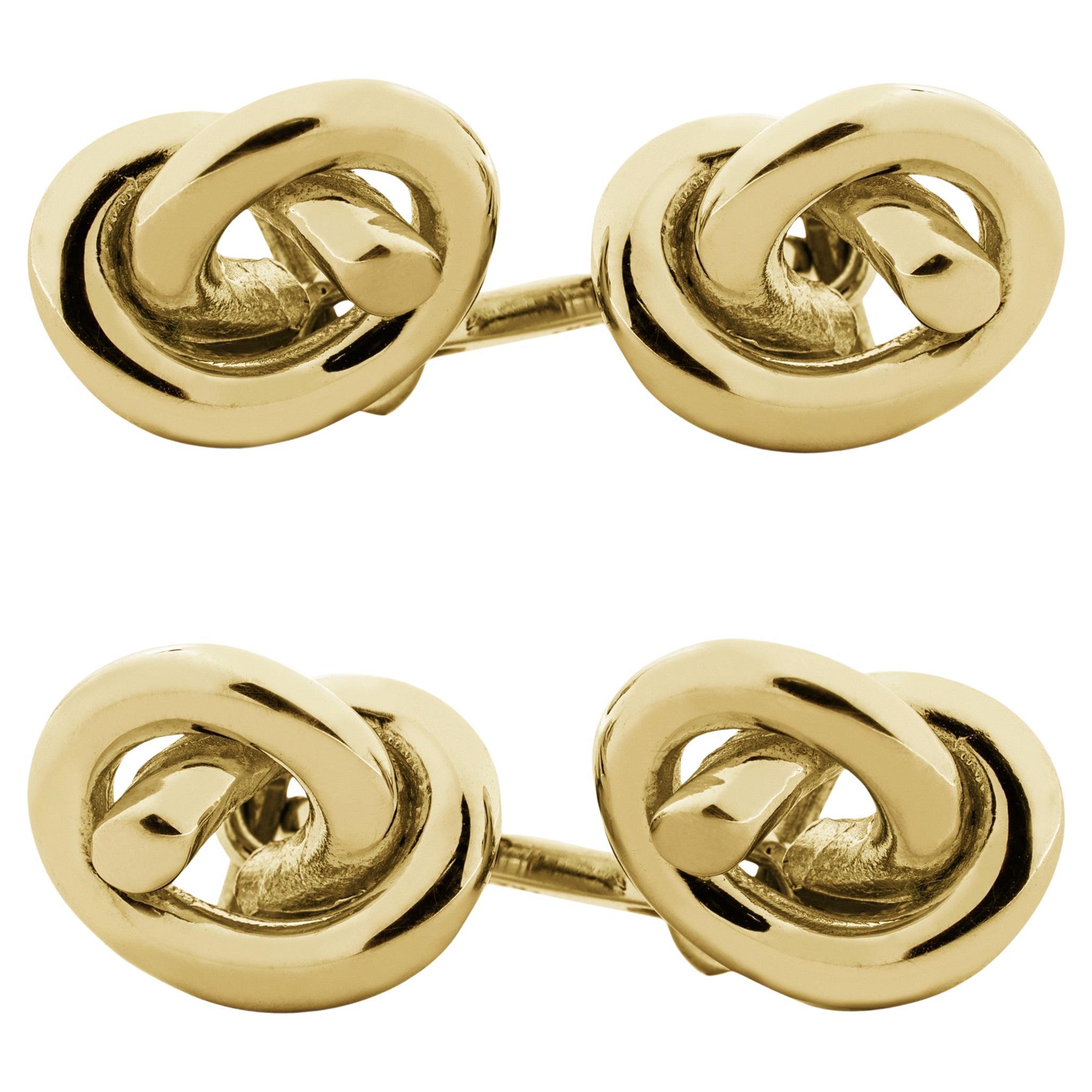 Gemelli Alex Jona Knot in oro giallo 18 carati