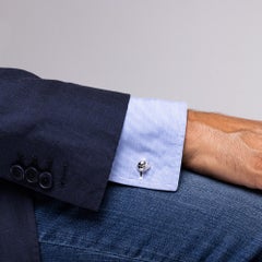 Alex Jona Ladybug Sterling Silver Cufflinks