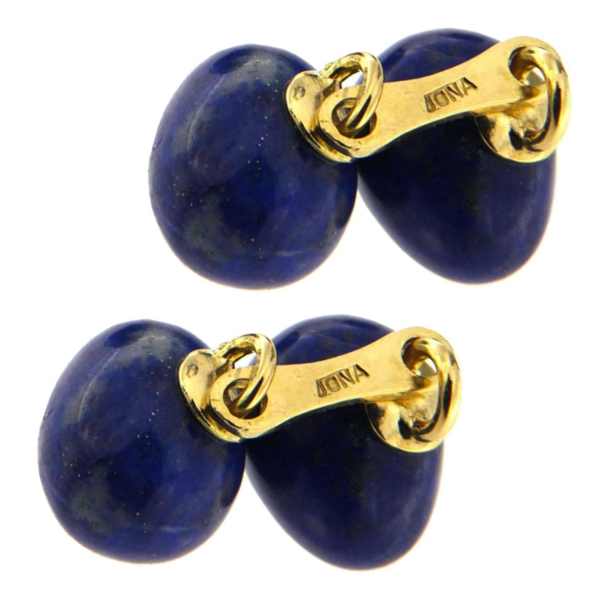 egg shaped cufflinks