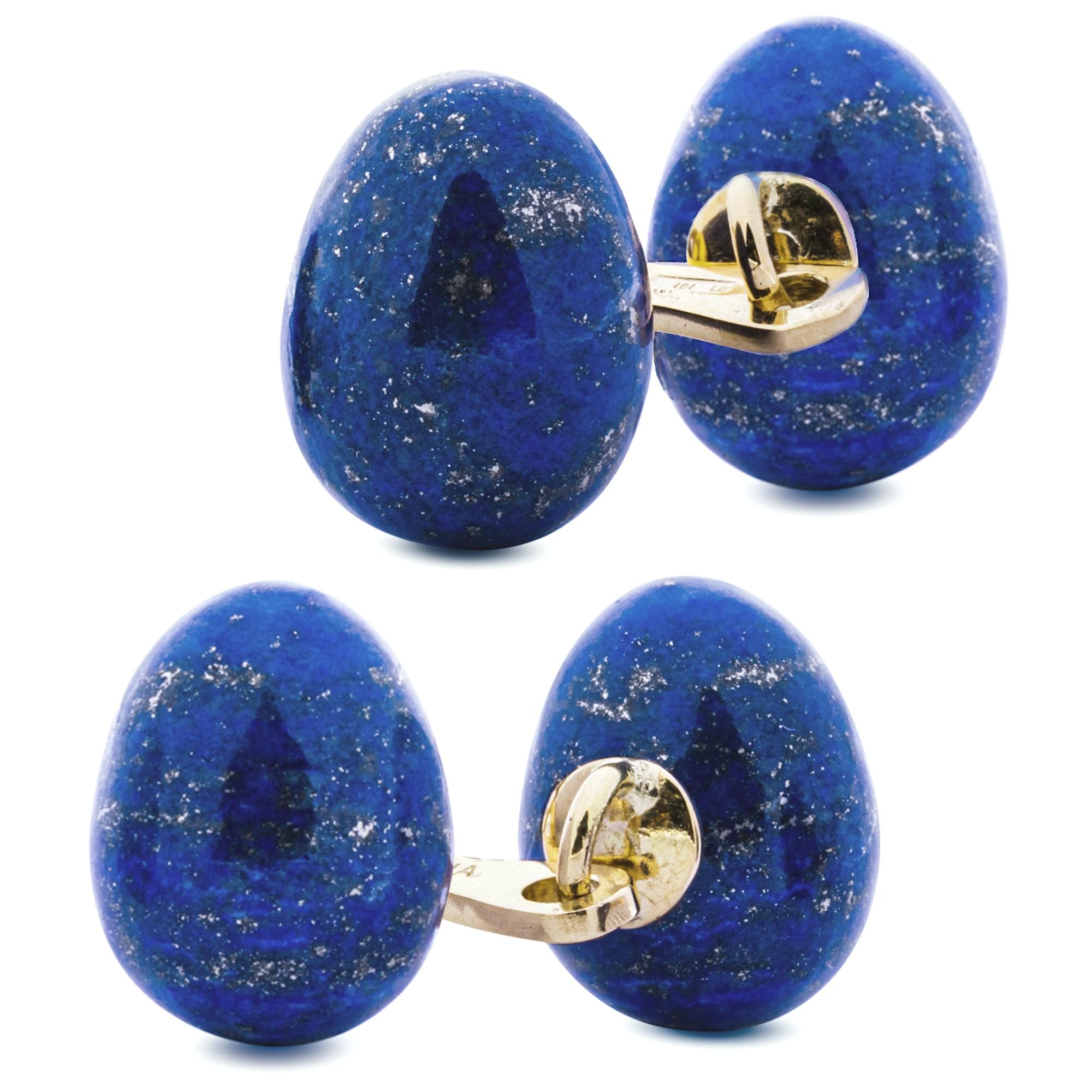 egg shaped cufflinks