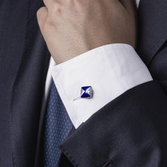 Manschettenknöpfe aus Sterlingsilber mit Lapislazuli von Jona