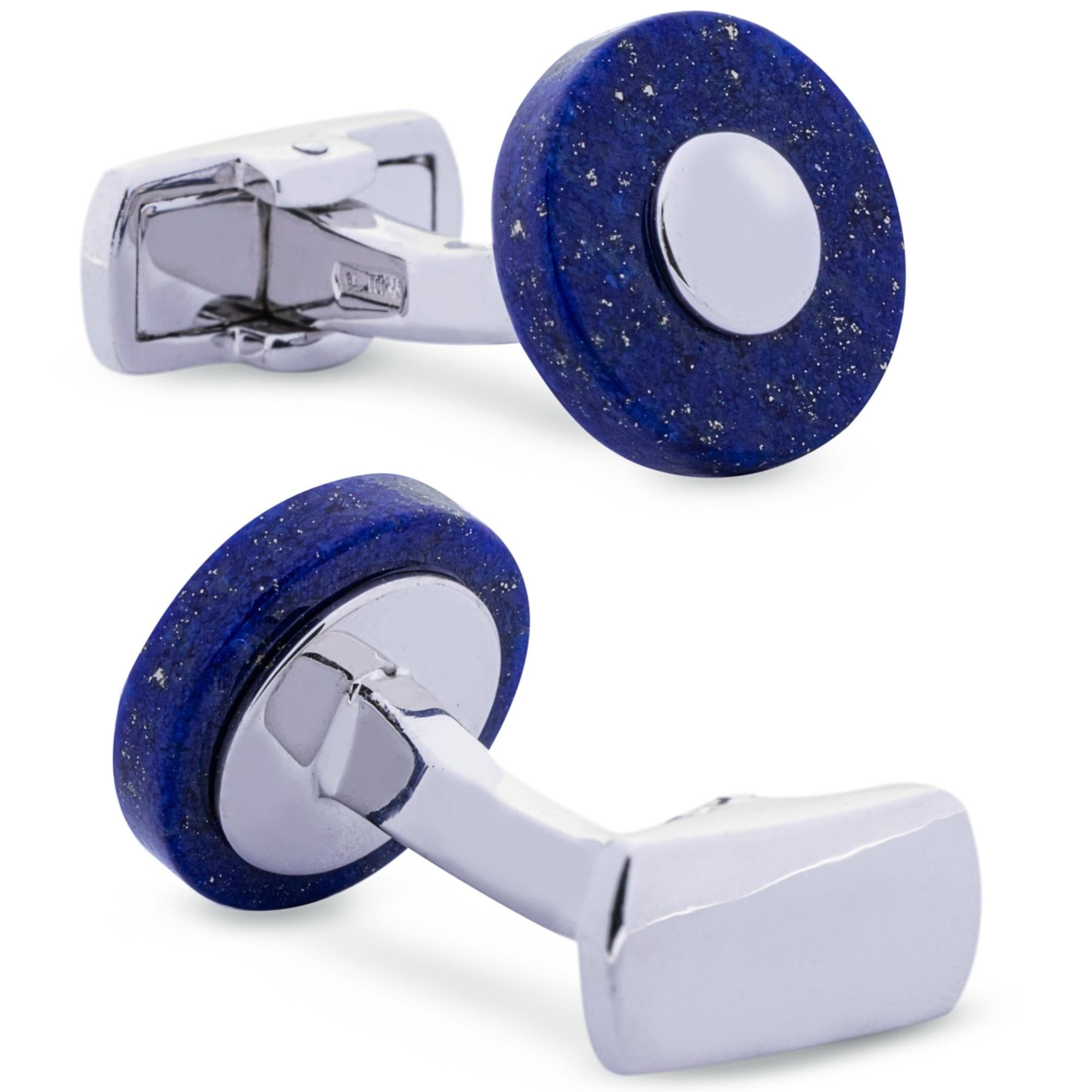Taglio misto Gemelli in argento Alex Jona Lapis Lazuli in vendita