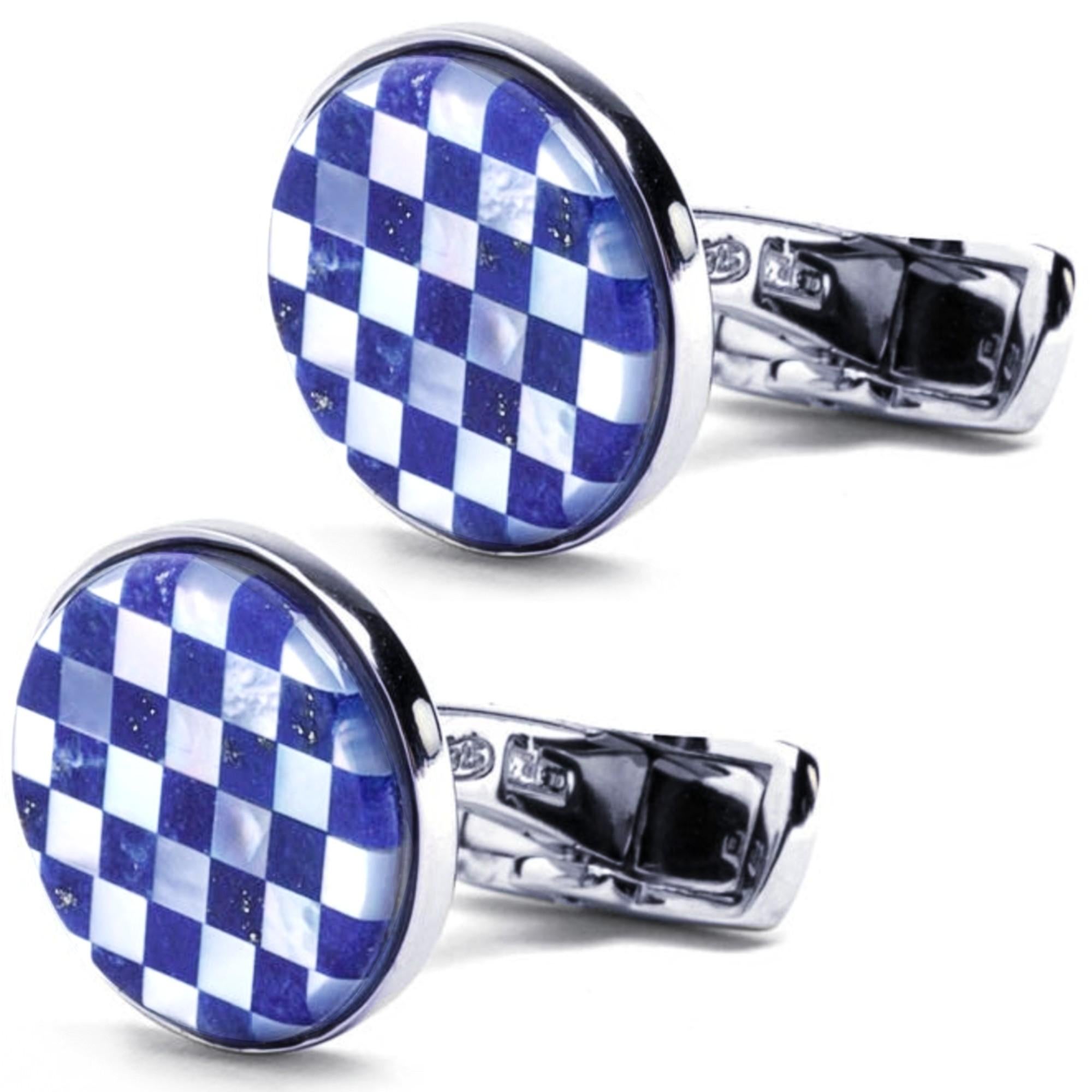 Gemelli in argento Alex Jona Lapis Lazuli