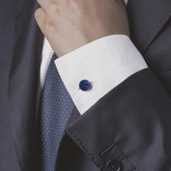 Alex Jona Lapis Lazuli Sterling Silver Knot Cufflinks