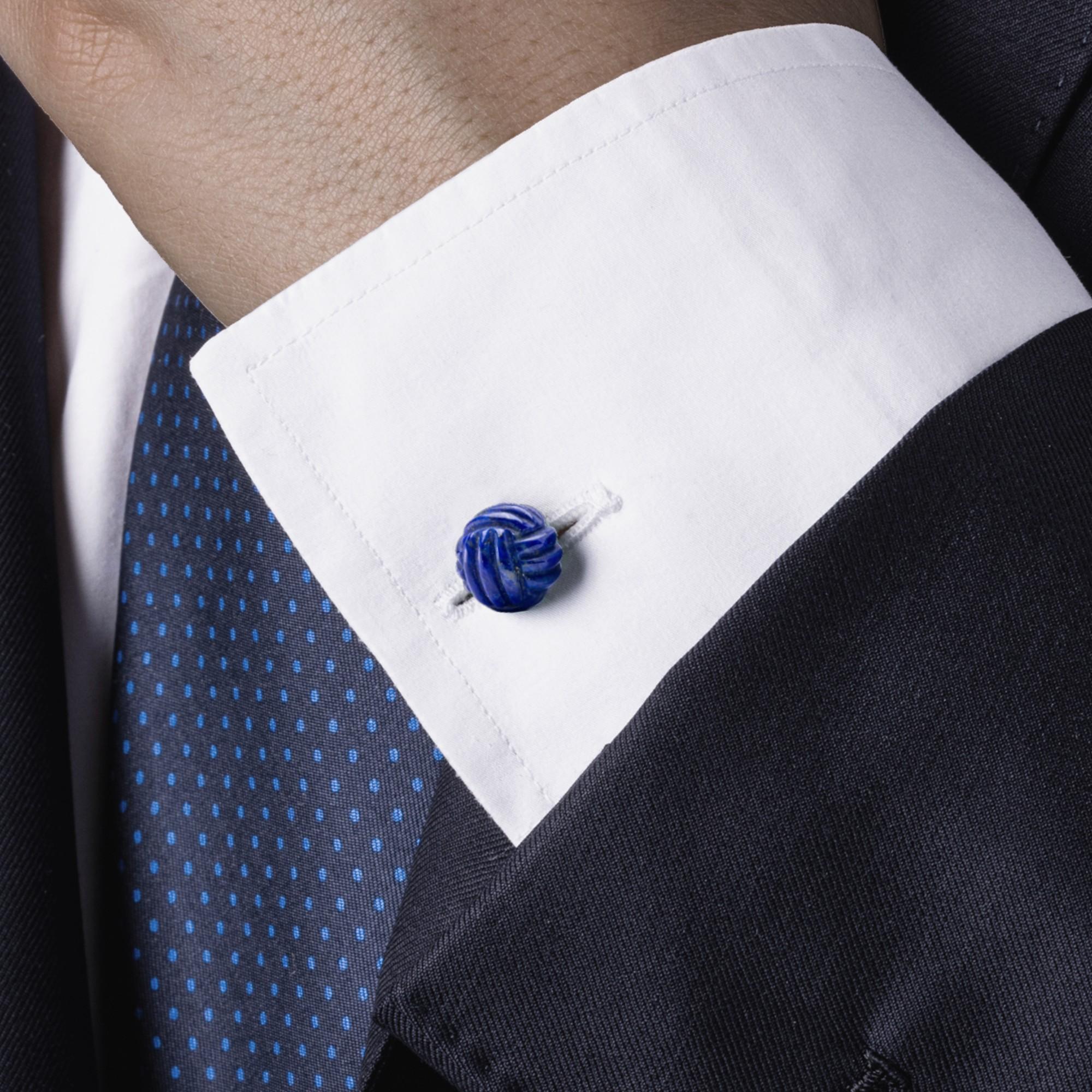 Gemelli con nodo in argento Alex Jona Lapis Lazuli In condizioni Nuovo in vendita a Lugano, CH