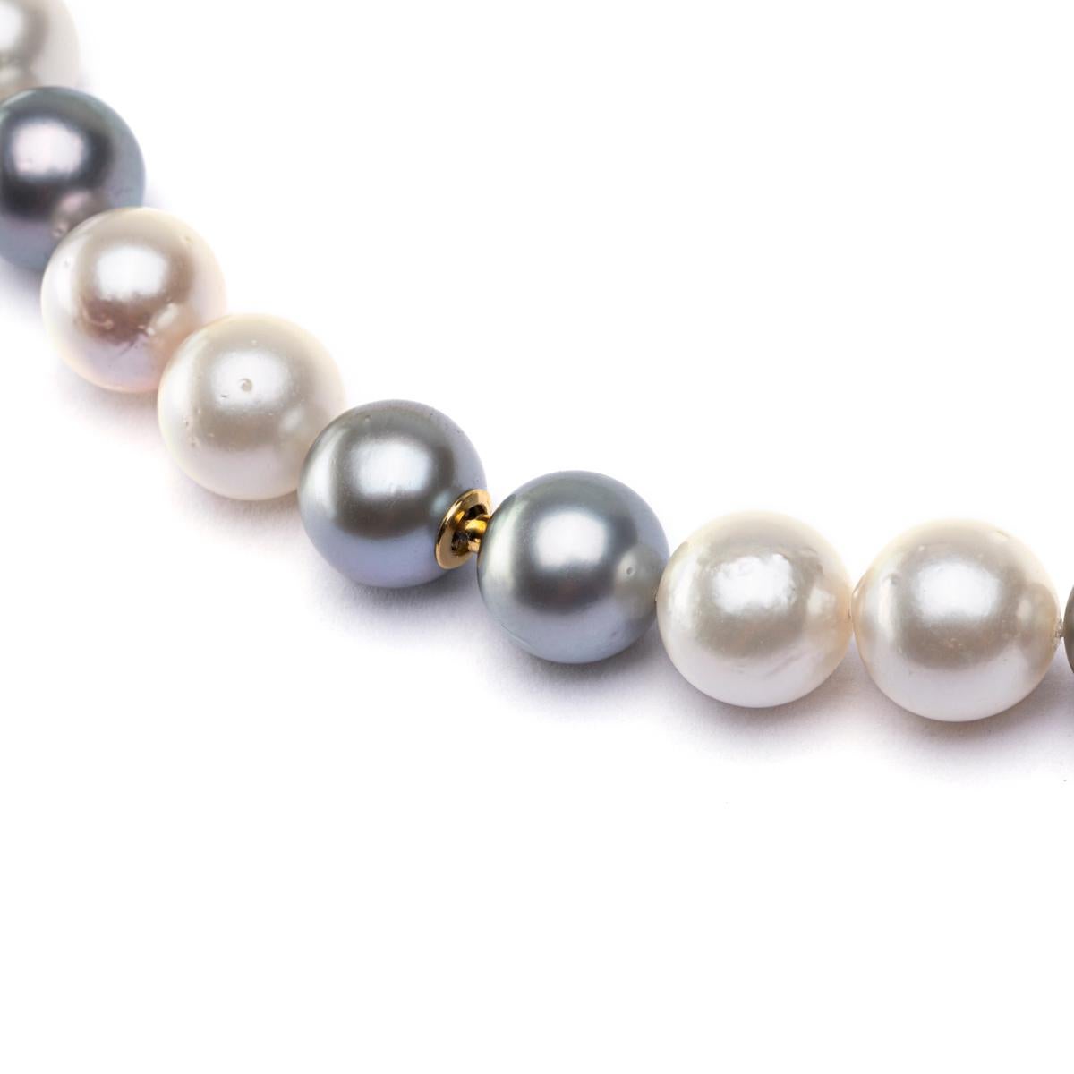 grey pearls necklace