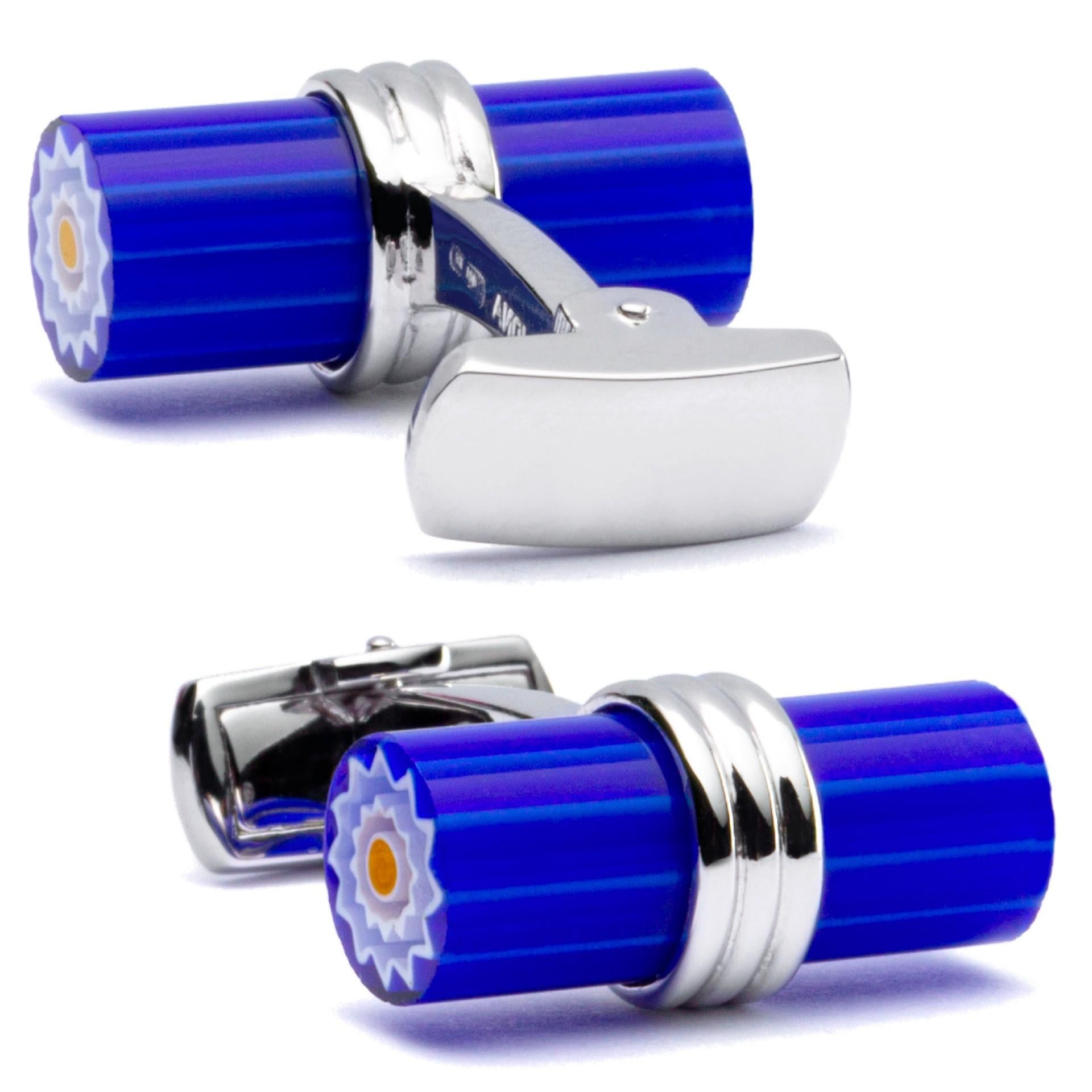 Gemelli in argento Alex Jona Murrina Glass Bar
