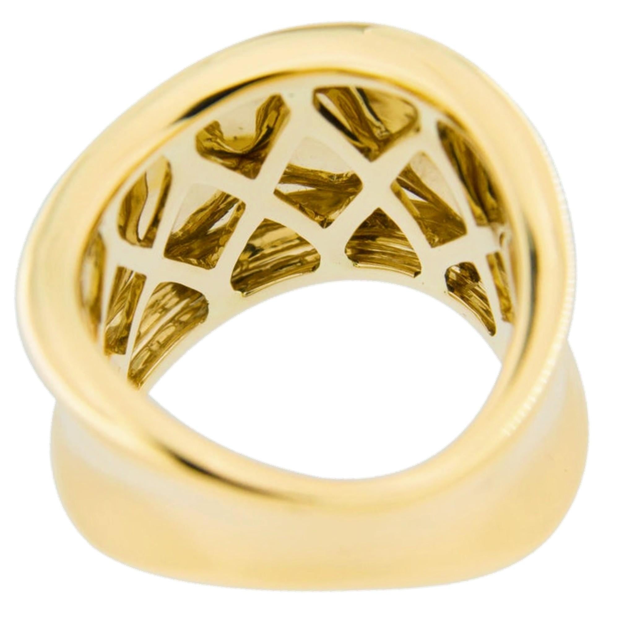 Alex Jona Onda 18 Karat Yellow Gold Ring Band For Sale 2