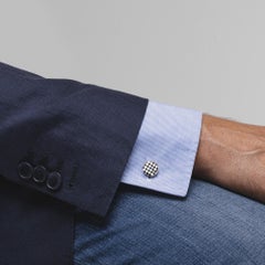 Manschettenknöpfe aus Chequer-Sterlingsilber von Jona Onyx