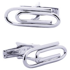 Alex Jona Paper Clips Sterling Silver Cufflinks