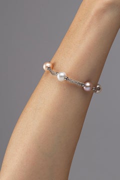Alex Jona Pearl 18 Karat White Gold Chain Bracelet