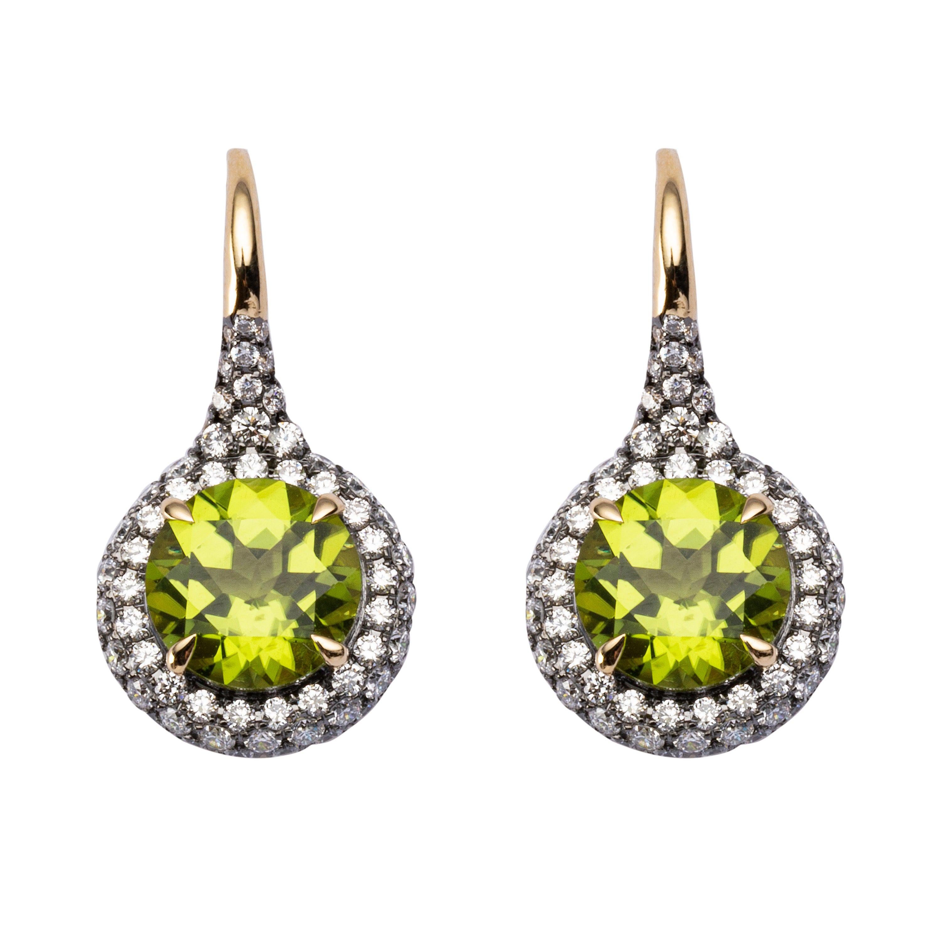 Alex Jona White Diamond 18 Karat Yellow Gold Stud Earrings For Sale at ...