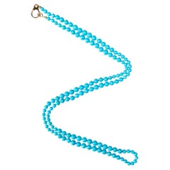 Alex Jona Turquesa Persa Collar de Oro Amarillo de 18 Kilates