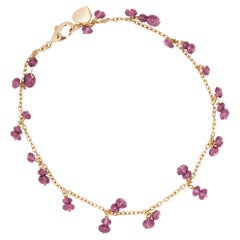 Alex Jona, bracelet en or rose 18 carats et saphirs roses