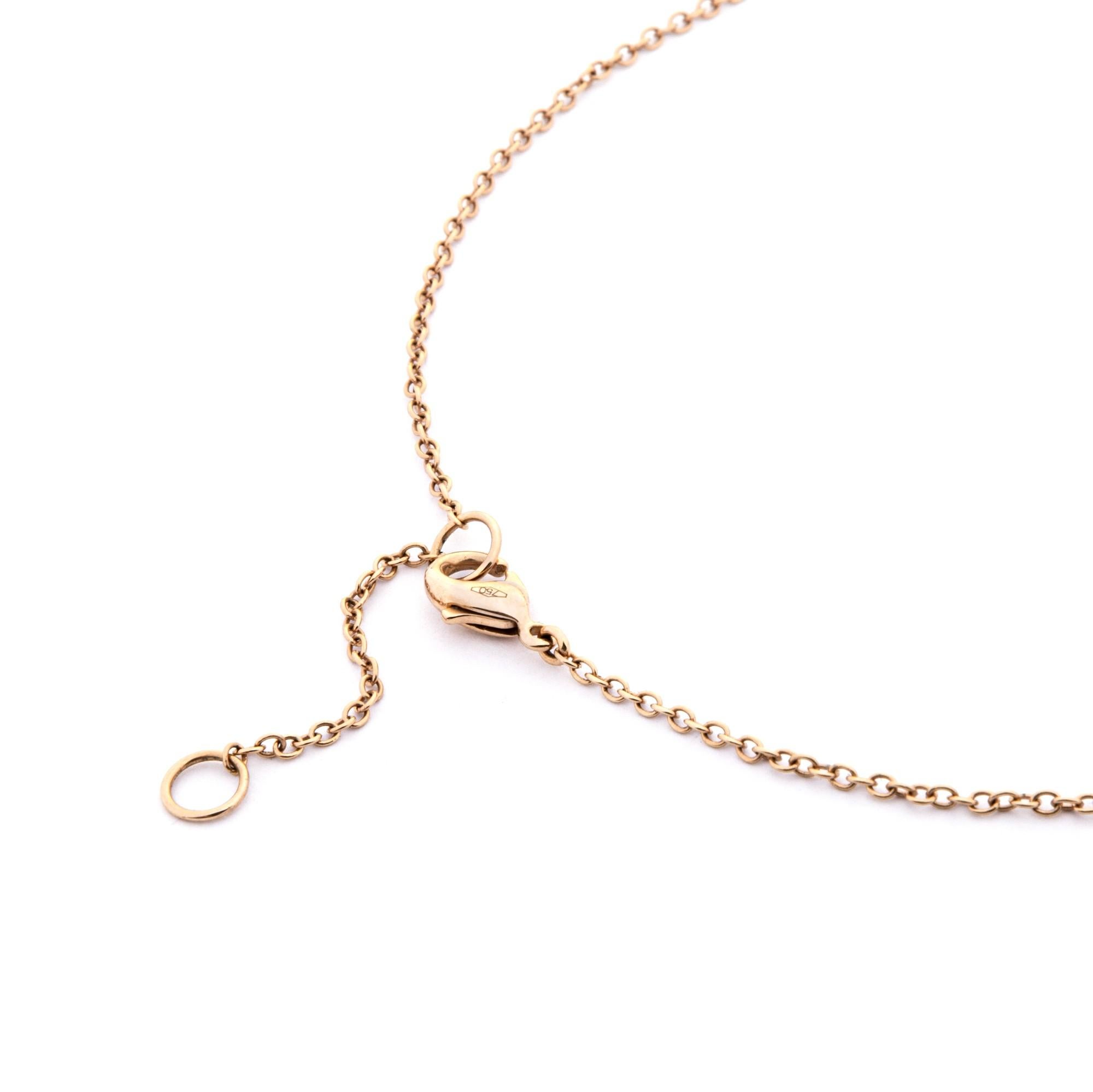 Mixed Cut Alex Jona Pink Tourmaline Multiple Pendant 18 Karat Rose Gold Necklace For Sale