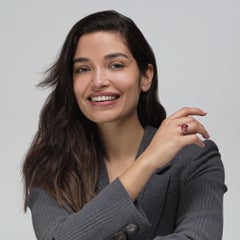 Alex Jona Pink Tourmaline White Diamond Pink Sapphire 18k Rose Gold Ring