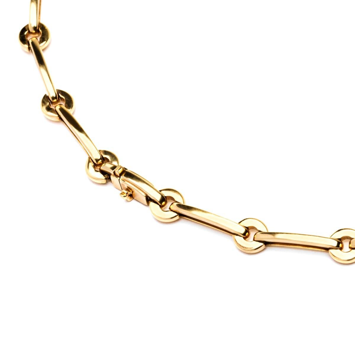 Halskette aus 18 Karat Gelbgold mit Citrin und weißen Diamanten von Jona Prehnit Damen im Angebot