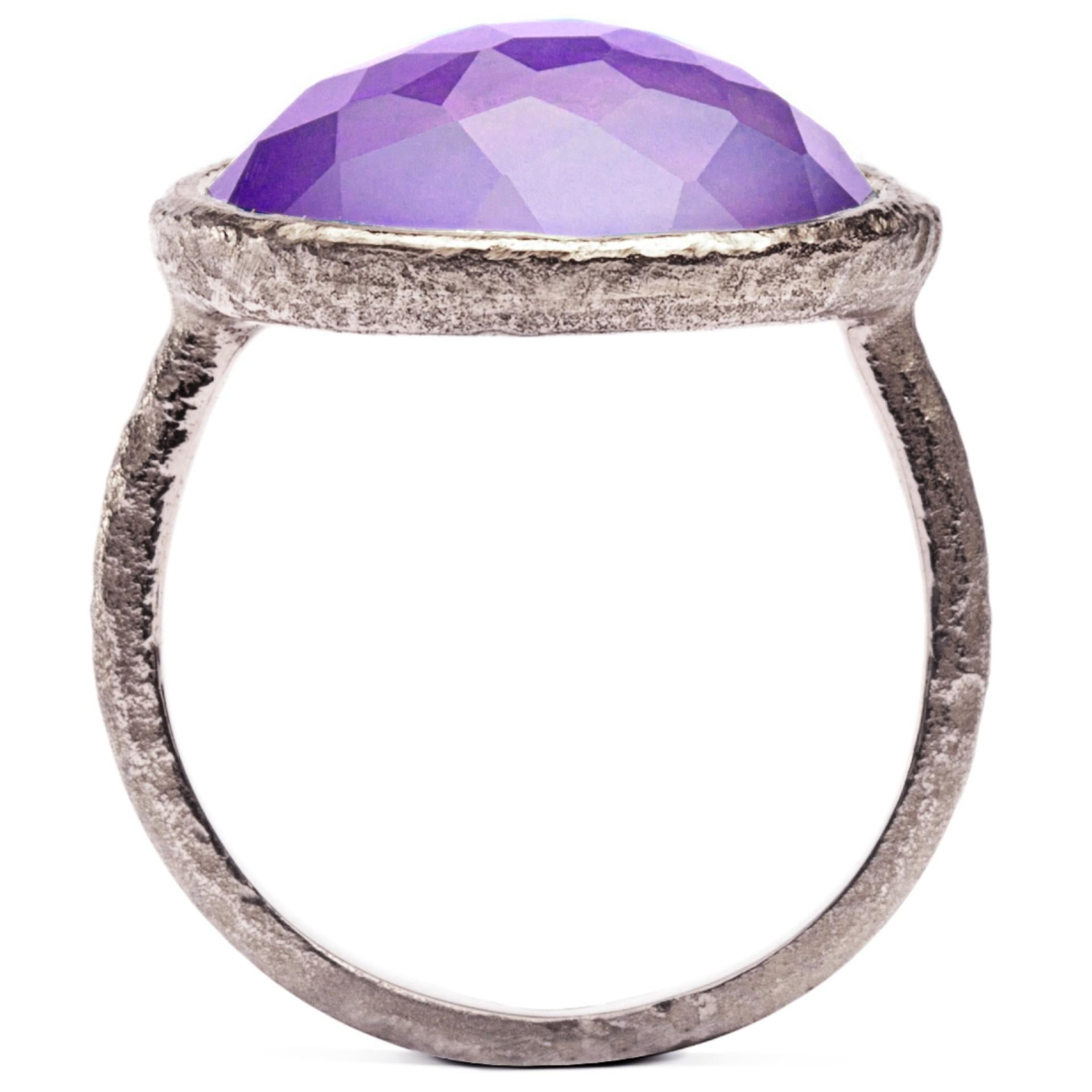 Alex Jona Quarz Amethyst Sterling Silber Ring Damen im Angebot