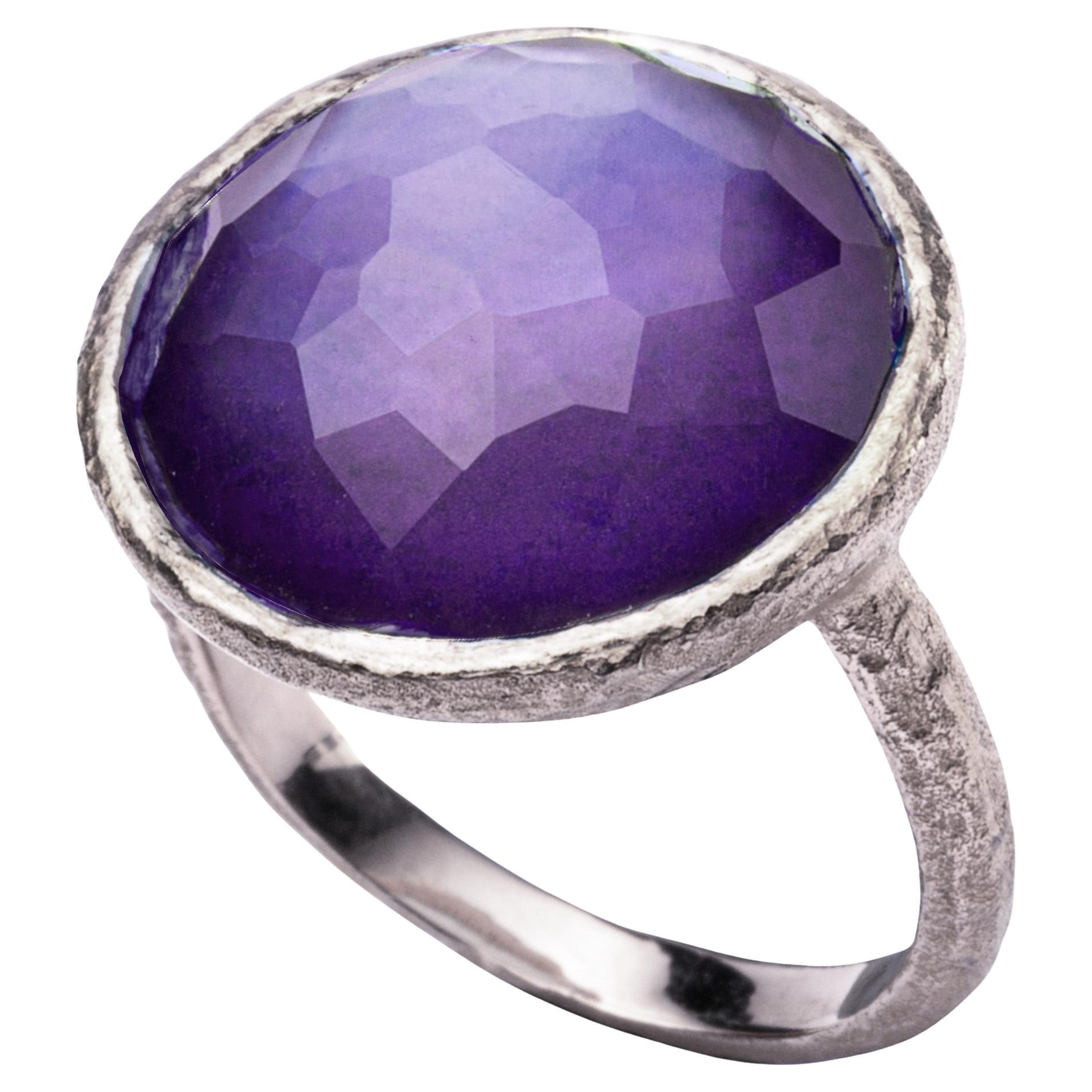 Alex Jona Quarz Amethyst Sterling Silber Ring