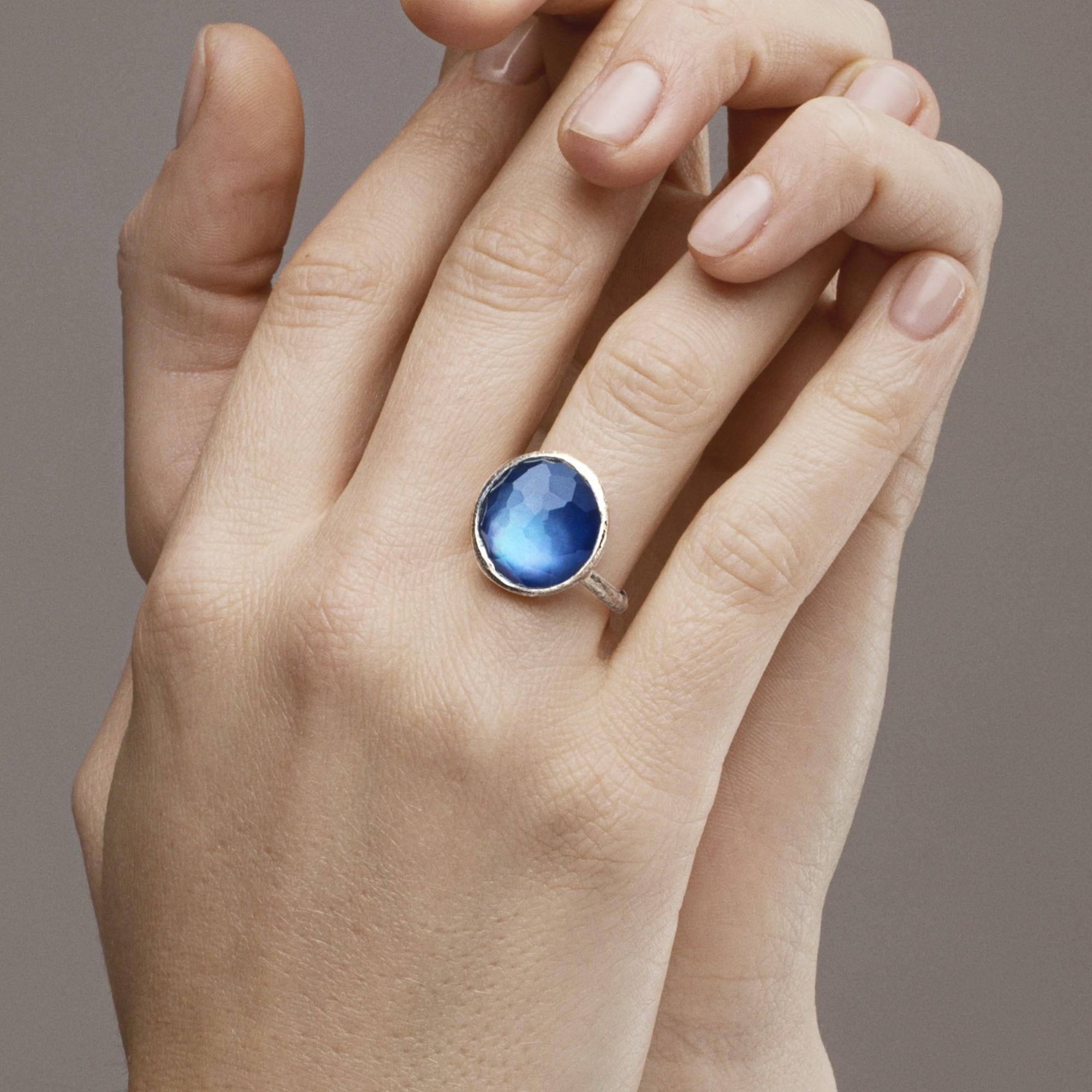 Alex Jona Quarz Lapislazuli Sterling Silber Ring im Zustand „Neu“ im Angebot in Torino, Piedmont