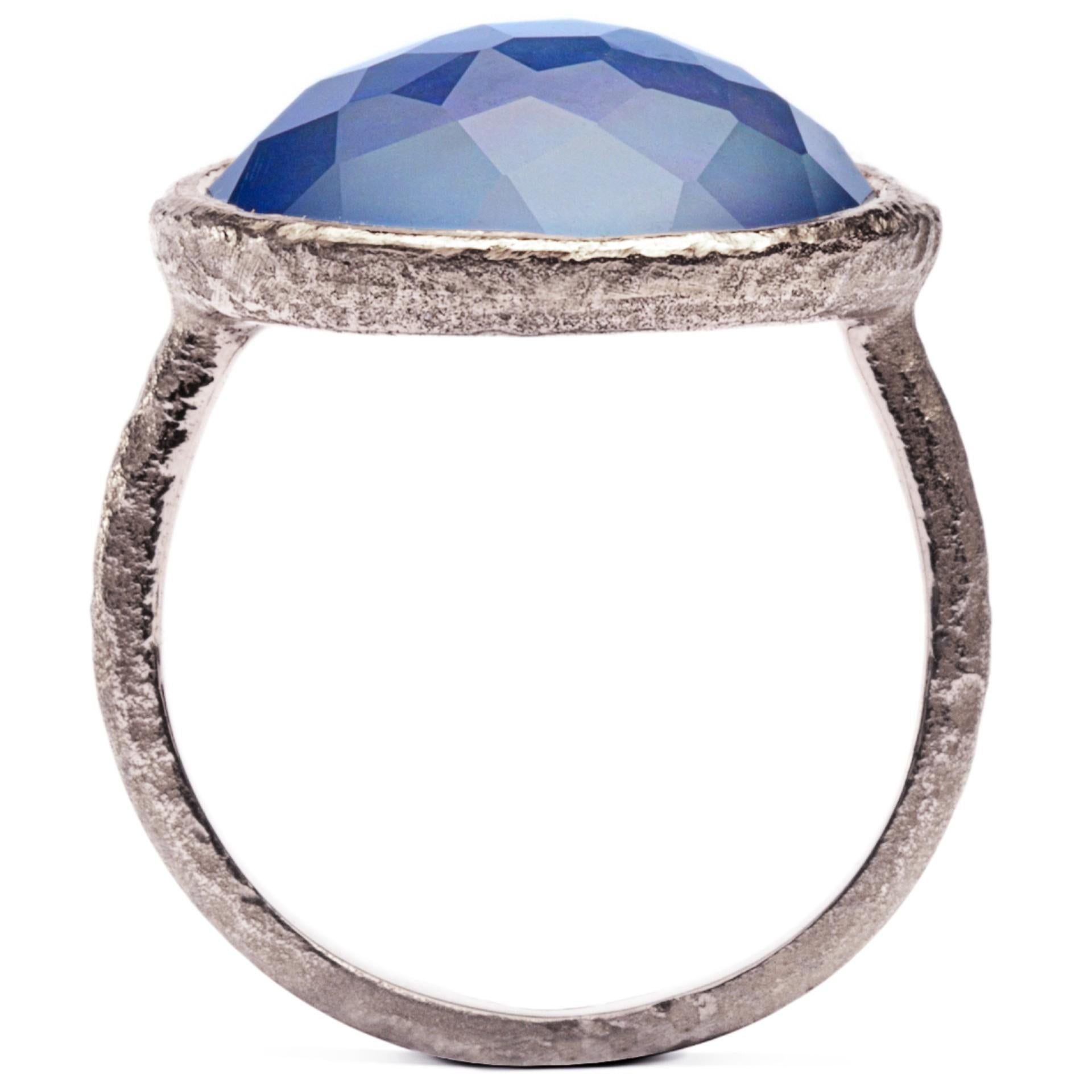 Alex Jona Quarz Lapislazuli Sterling Silber Ring Damen im Angebot