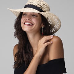 Alex Jona Rhodolite Garnet Cluster Tsavorite 18Karat Yellow Gold Pendant Earring