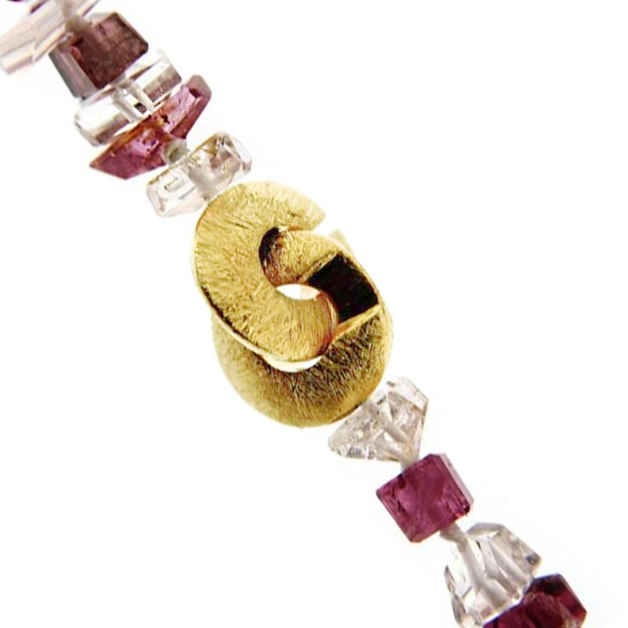 Collana Alex Jona con tormalina rubellite e morganite In condizioni Nuovo in vendita a Lugano, CH