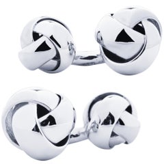 Alex Jona Silver Knot Cufflinks