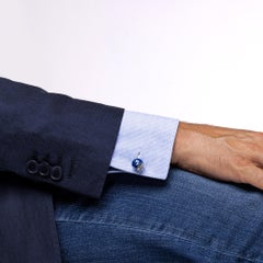 Alex Jona Sterling Silver American Football Helmet Cufflinks